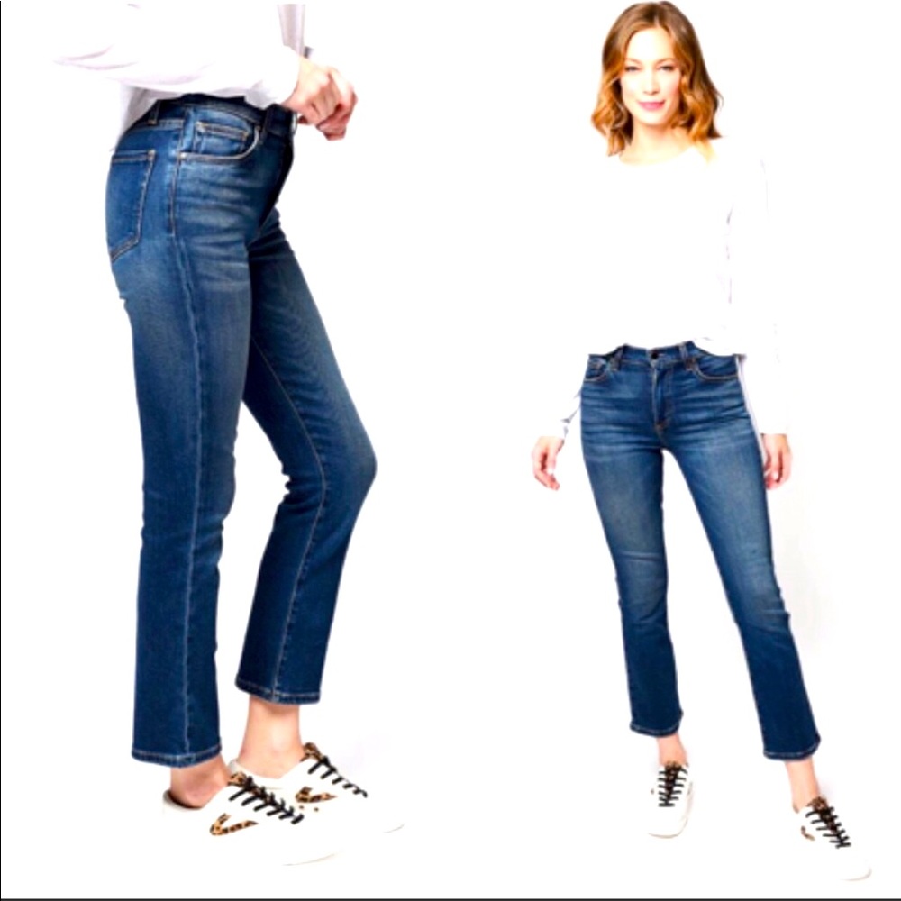 LE Jeans women’s Bella crop kick flare jeans 29